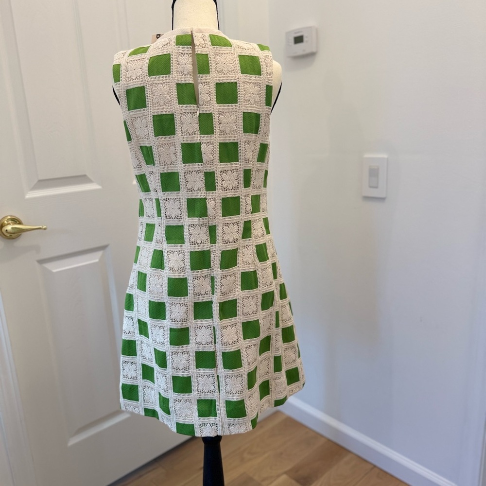 English Factory Crochet Patchwork Shift Dress NWT - image 14